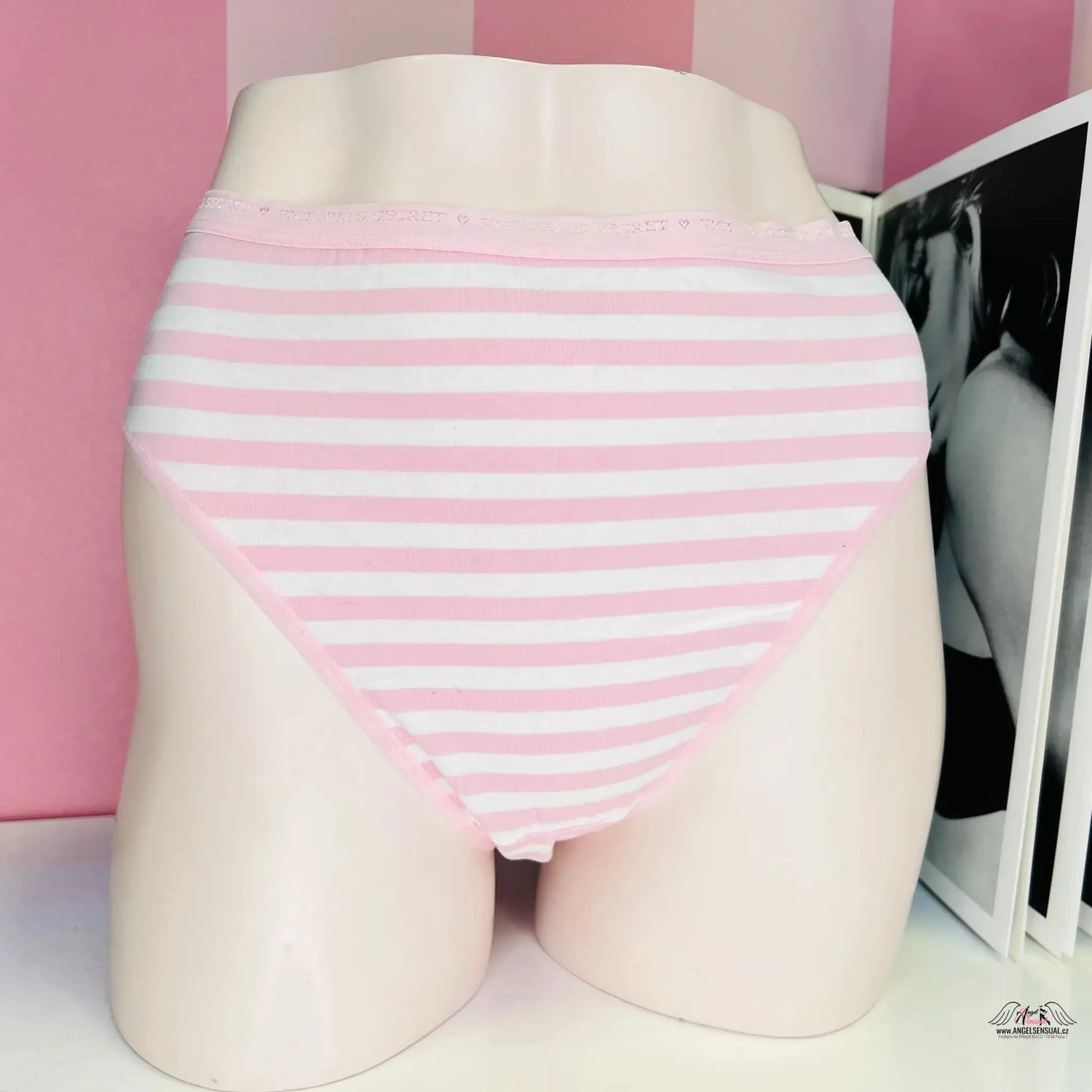 Bavlněné kalhotky - XL / Růžová / Nové se štítky - Kalhotky Victoria’s Secret