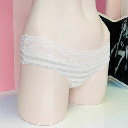Bavlněné kalhotky - XS / Bílá / Nové se štítky - Kalhotky Victoria’s Secret
