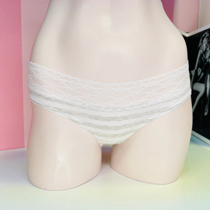 Bavlněné kalhotky - XS / Bílá / Nové se štítky - Kalhotky Victoria’s Secret