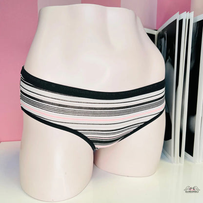 Bavlněné kalhotky - XS / Proužkovaná / Nové se štítky - Kalhotky Victoria’s Secret