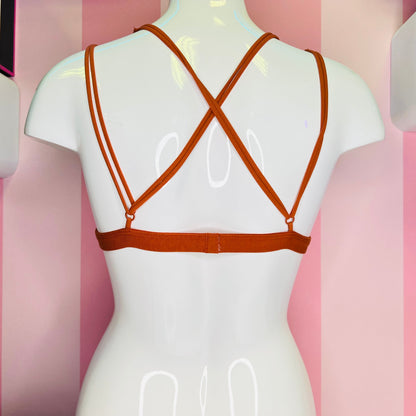 Braletka se šňůrkami - Oranžová / XS / Nové štítky - Victoria’s Secret