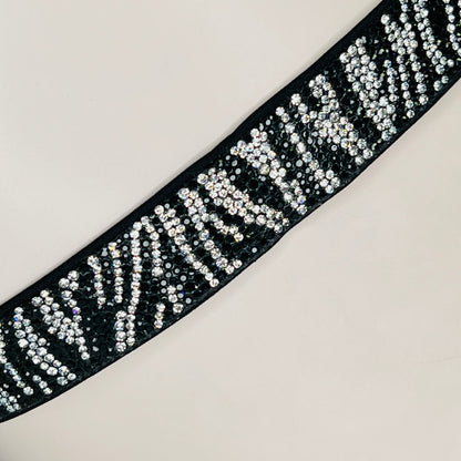Brazilské kalhotky VERY SEXY Zebra Shine Strap - Černá / L / Nové se štítky - Brazilky Victoria’s