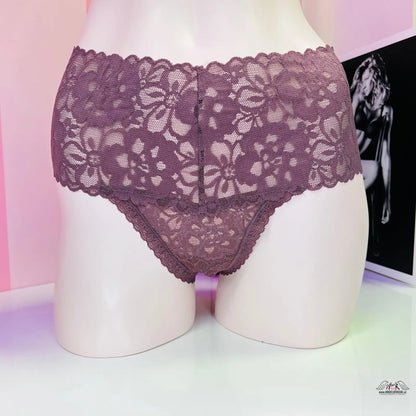 Elegantní Čechie Krajková Tanga v purpurové barvě pro styl a pohodlí