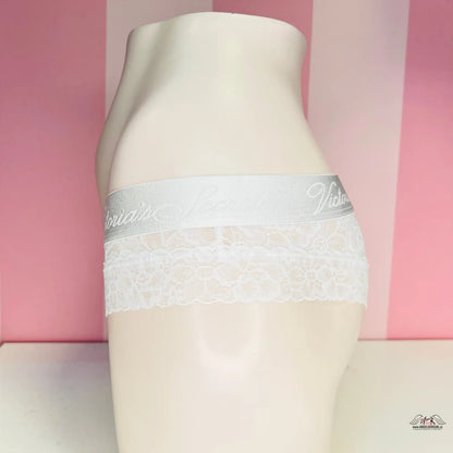 Bílá krajková tanga Elegantní Krajkové Cheeky pro každodenní pohodlí a styl