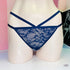 Elegantní krajkové kalhotky Cheekini v modré barvě inspirované Victoria’s Secret