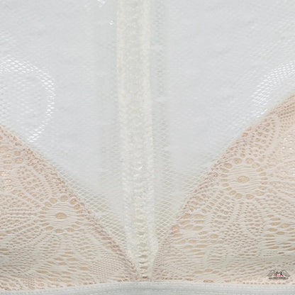 Elegantní krajková braletka s průsvitným překryvem od Victoria’s Secret