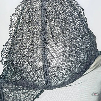Delikátní černá krajka s jemným květinovým vzorem pro Elegantní Luxusní Krajkové Body