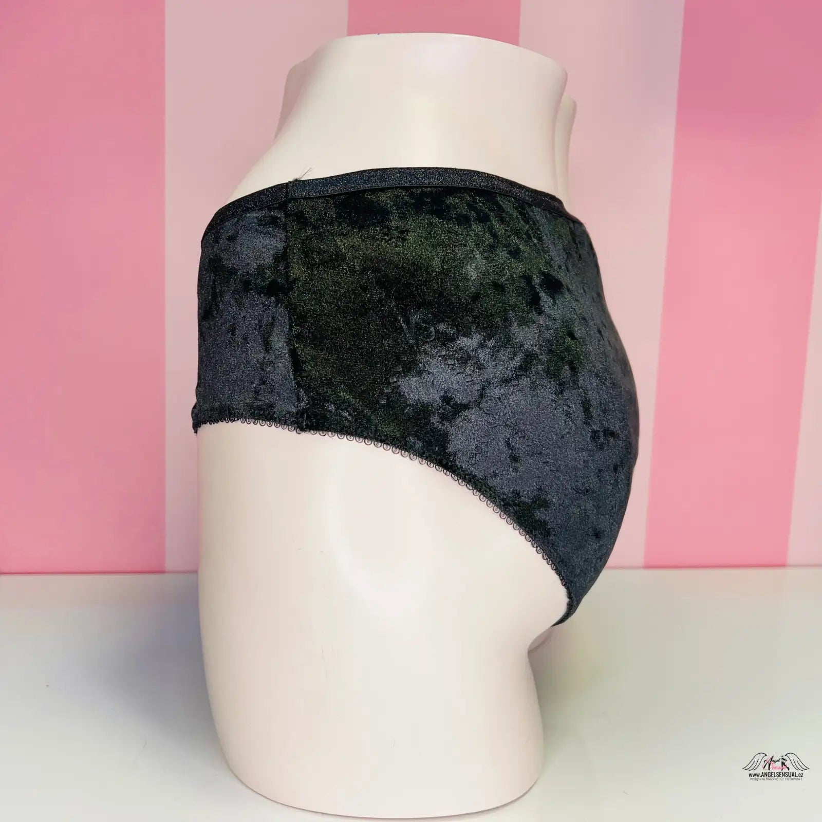 Černé sametové kalhotky Elegantní Pohodlí pro každodenní styl
