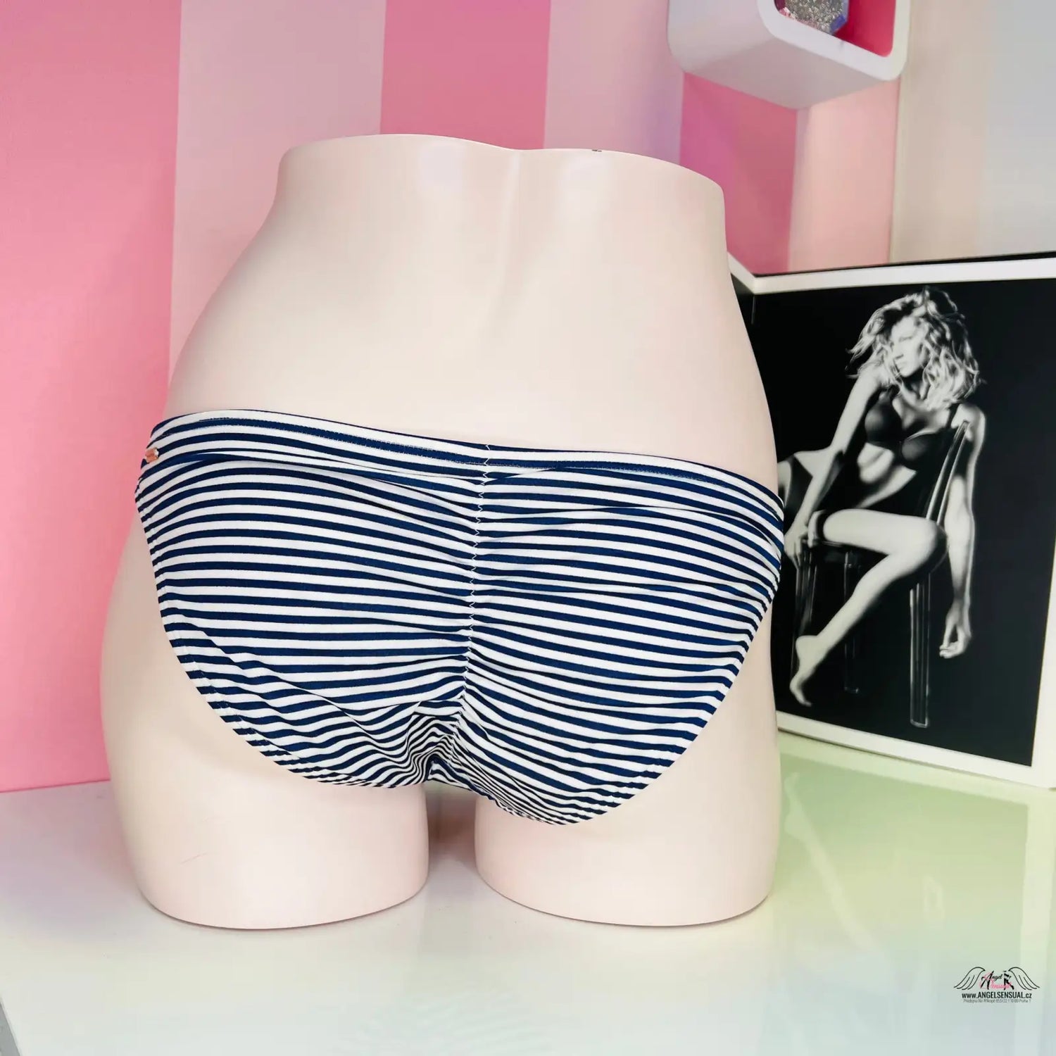 Elegantní pruhovaný plavkový spodek pro nadčasový styl a módní vzhled