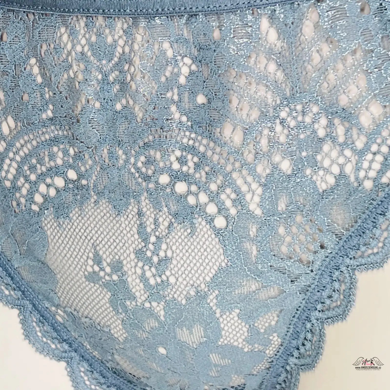 Modré krajkové spodní prádlo Elegantní Síťované Cheekini pro komfort a styl