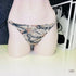 Elegantní Snakeskin-patterned bikini bottoms Marissa s korálky pro stylové plavání