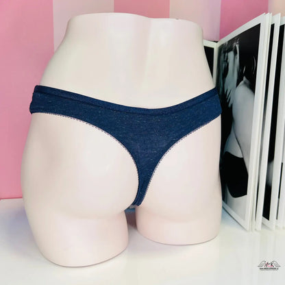 Navy blue tanga Elegantní Tanga pro Maximální Pohodlí s lehkým třpytivým efektem