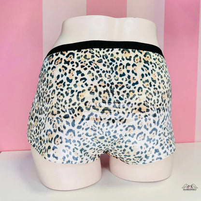 Leopardí vzor chlapec boxerky s černým lemem EliteComfort pro každodenní nošení