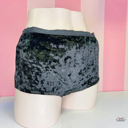 Crushed velvet chlapcové boxerky v tmavě šedé/černé barvě EliteComfort