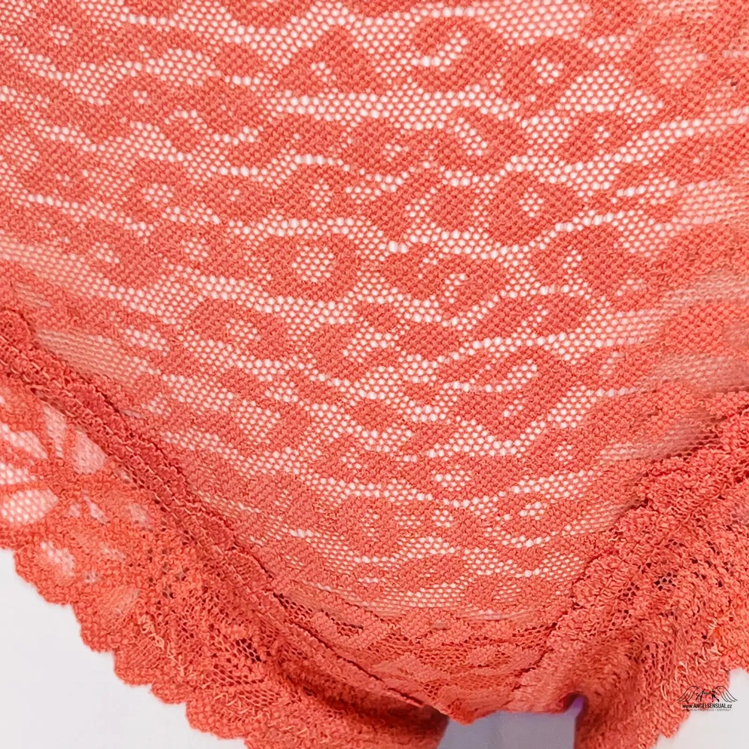 Oranžové krajkové spodní prádlo Exotické brazilské kalhotky PINK s tygrovaným vzorem