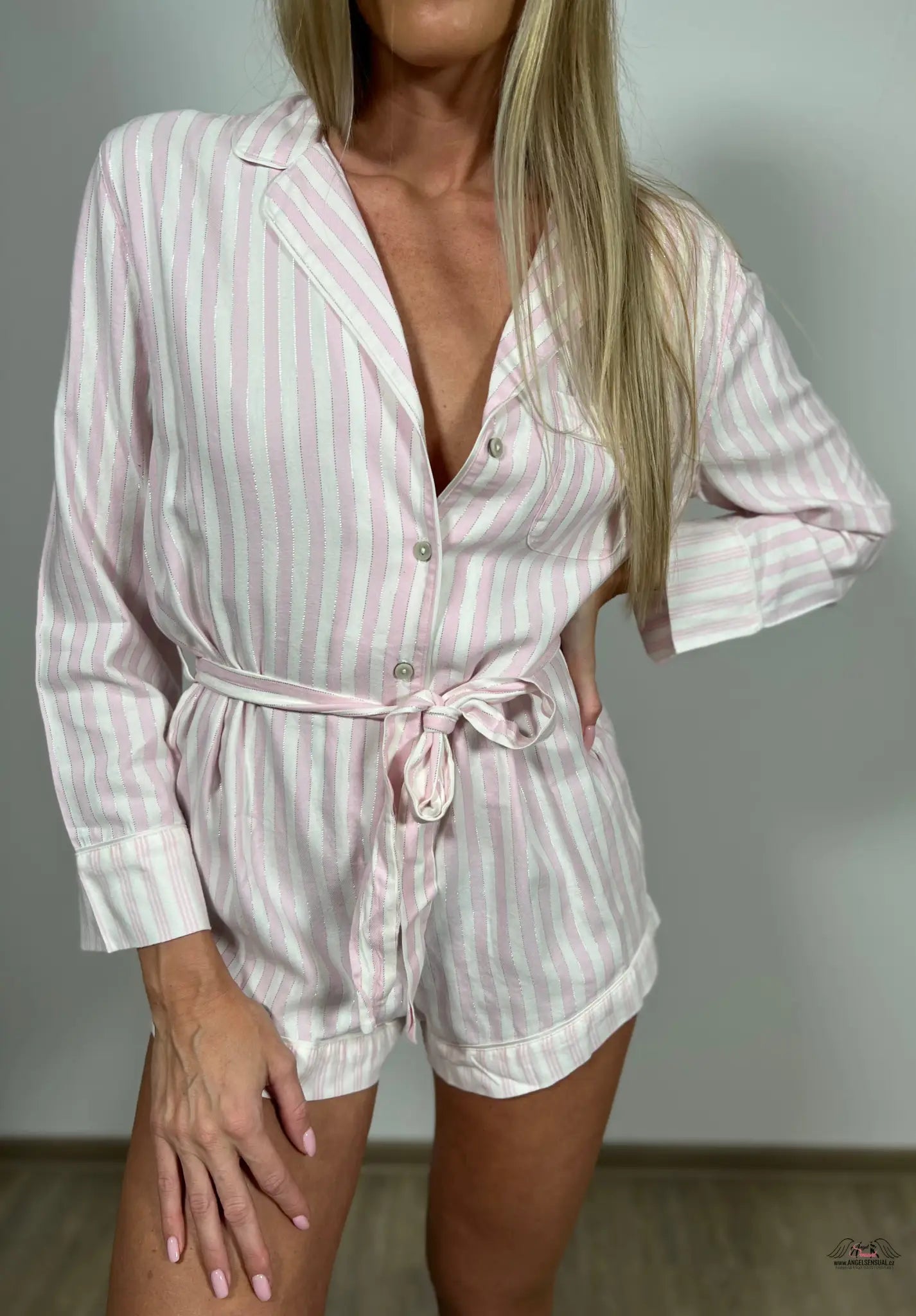 Ikonický pyžamový overal - M / Růžová / Nové se štítky - Overal Victoria’s Secret