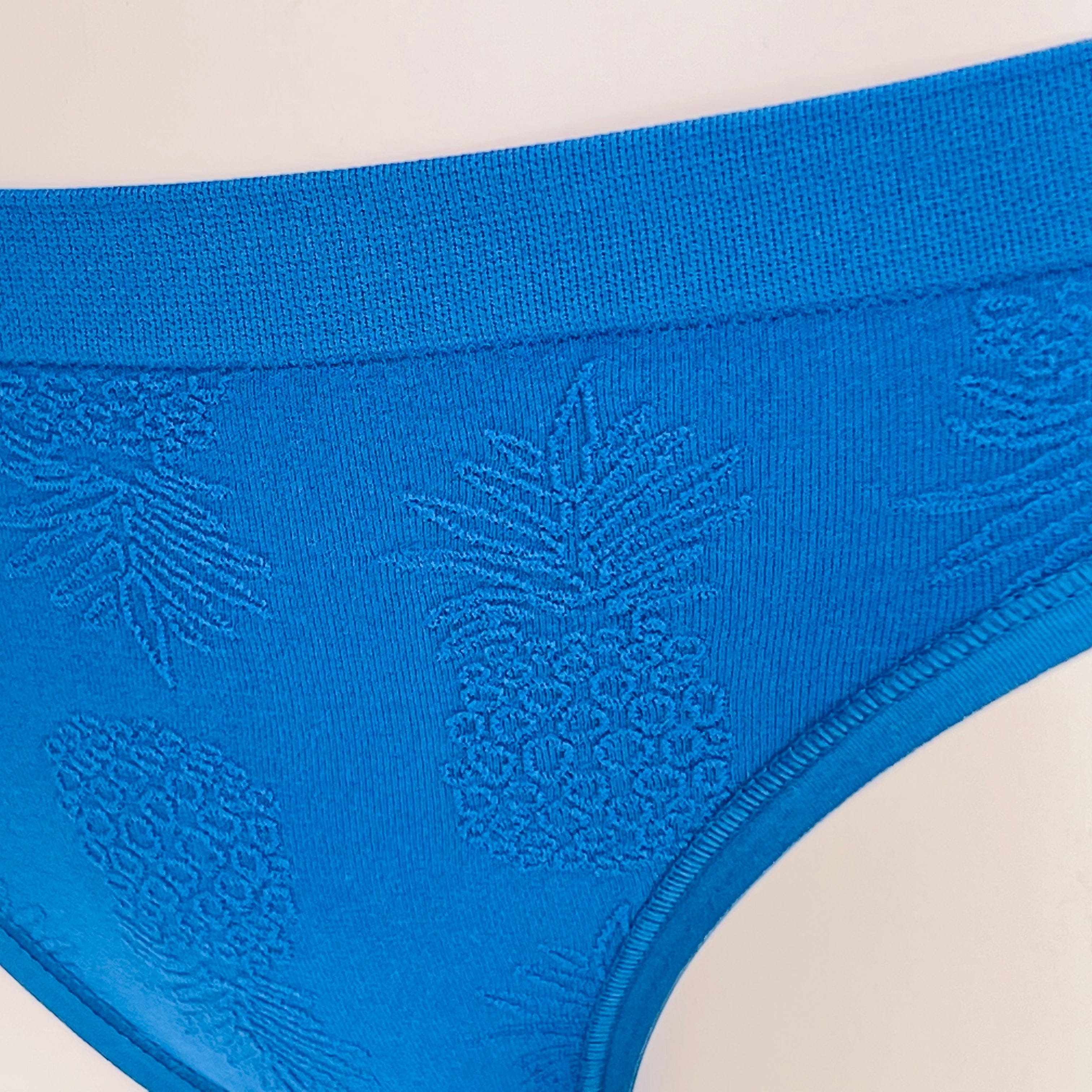 Kalhotky se vzory Ananasů - XS / Modrá / Nové štítky - Cheekini Victoria’s Secret