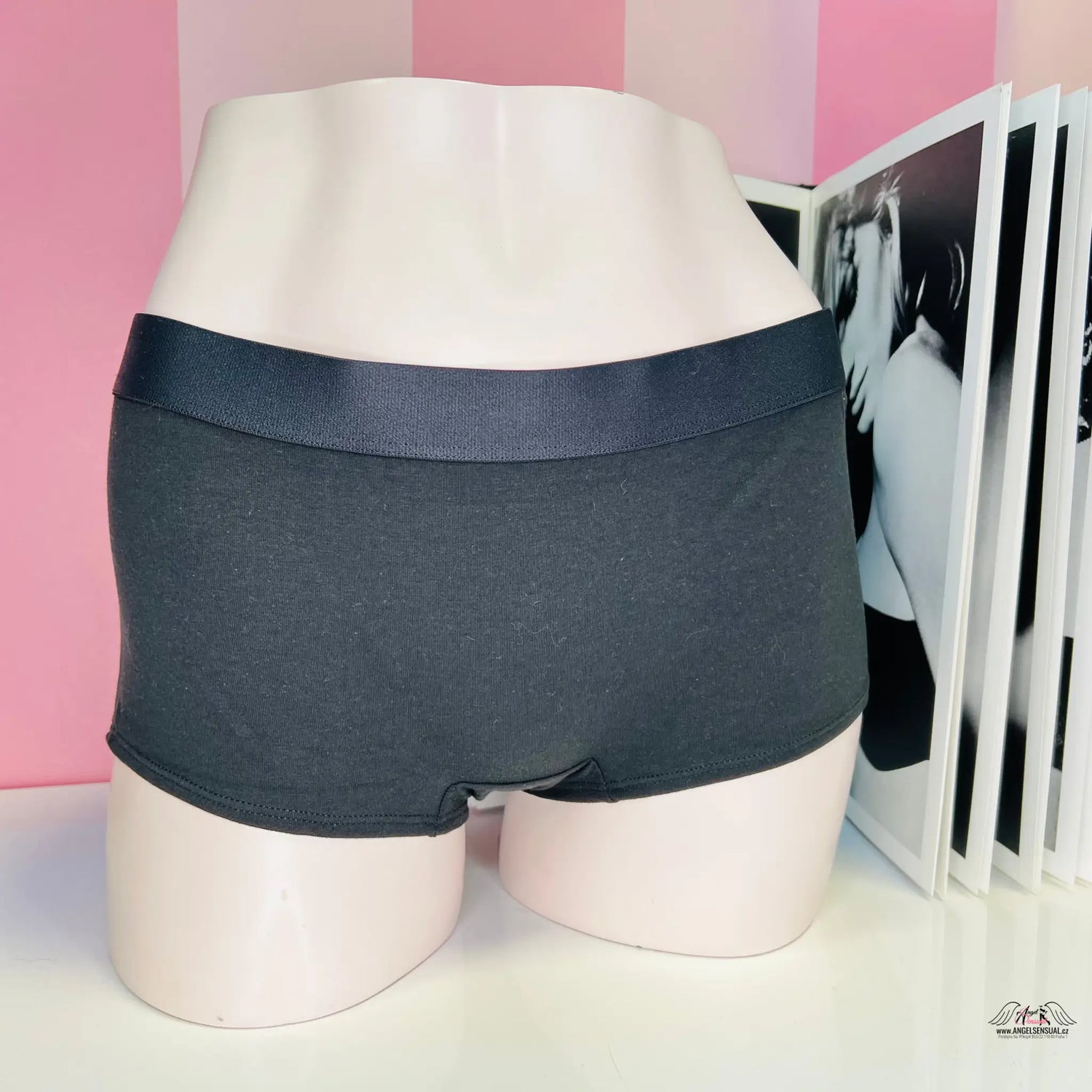 Kalhotky - Shortie - Černá / L / Nové se štítky - Victoria’s Secret