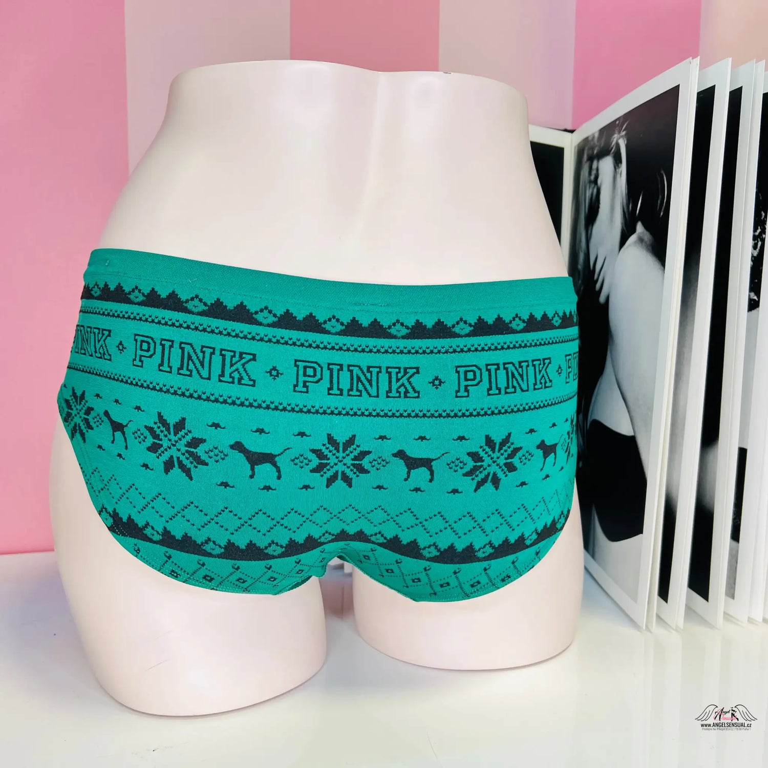 Kalhotky s vánočním motivem - PINK