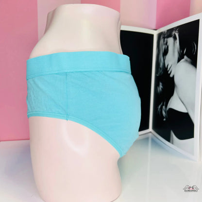Kalhotky s vyšším pasem - XL / Modrá / Nové se štítky - Victoria’s Secret