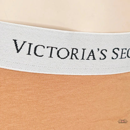 Bílá elastická guma s černým textem VICTORIA’S SEC na spodním prádle Komfortní Bavlněné Kalhotky
