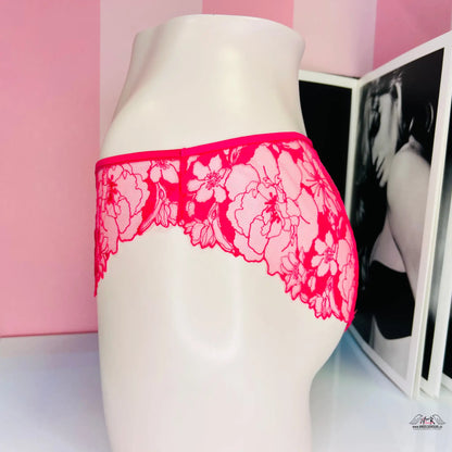 Krajkové kalhotky - Cheeky - L / Růžová / Nové se štítky - Kalhotky Victoria’s Secret