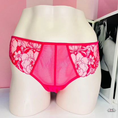 Krajkové kalhotky - Cheeky - L / Růžová / Nové se štítky - Kalhotky Victoria’s Secret