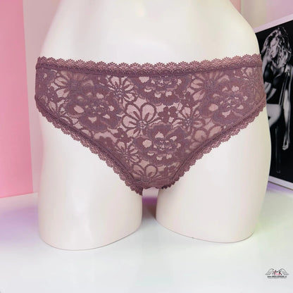 Krajkové kalhotky - Vínová / L / Nové se štítky - Kalhotky Victoria’s Secret