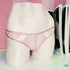 Krajkové tanga - XS / Růžová / Nové se štítky - Kalhotky Victoria’s Secret