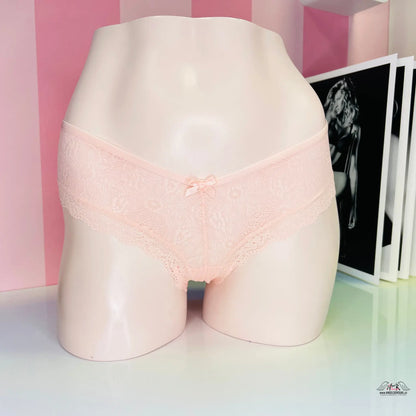 Krajkové kalhotky s mašličkou - L / Světle růžová / Nové se štítky - Kalhotky Victoria’s Secret