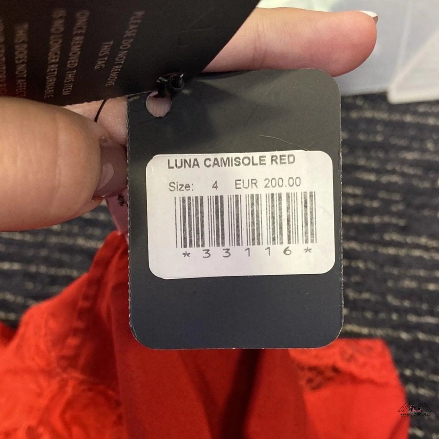 Luna Camisole Red - Košilka Agent Provocateur
