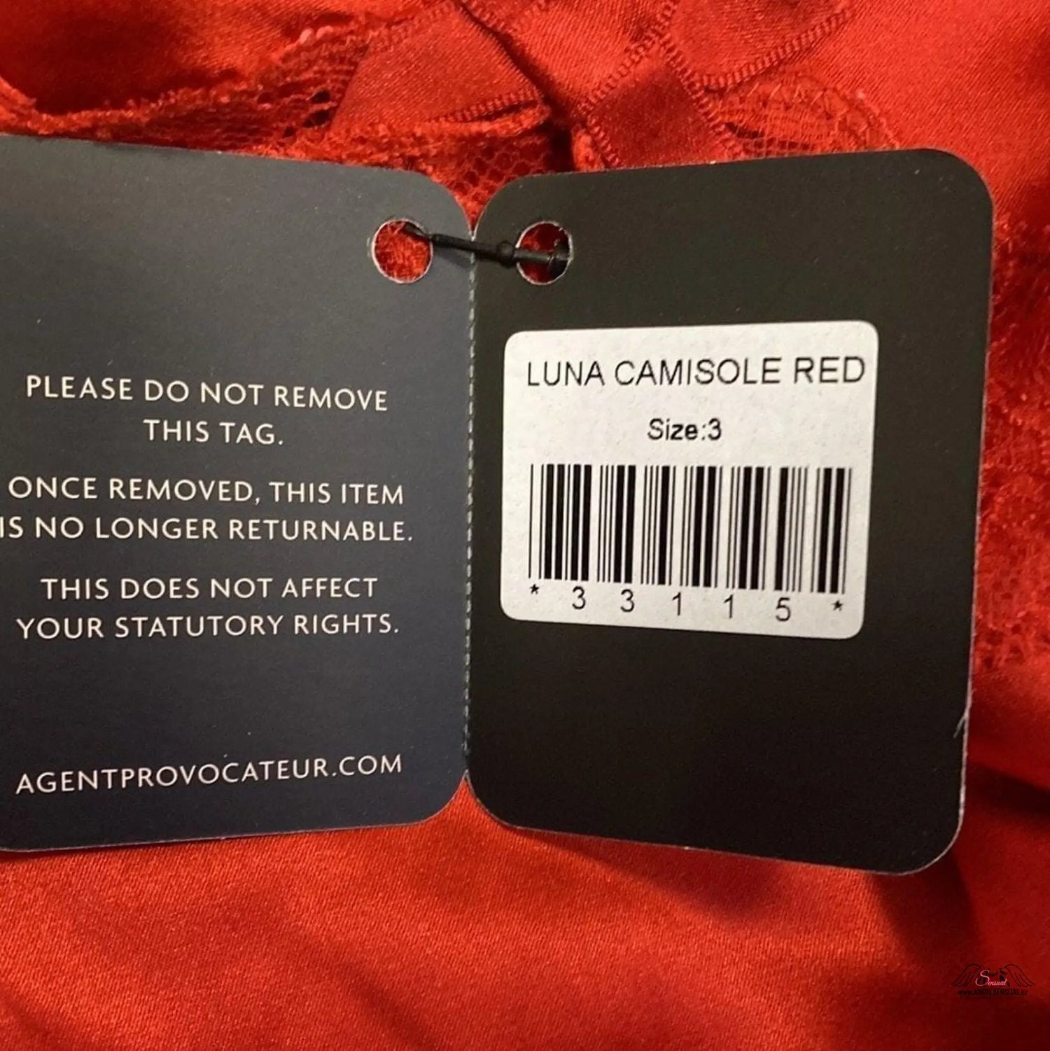 Luna Camisole Red - Košilka Agent Provocateur
