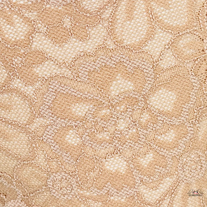 Beige květinová krajka materiál pro Luxusní Celokrajkové Kalhotky