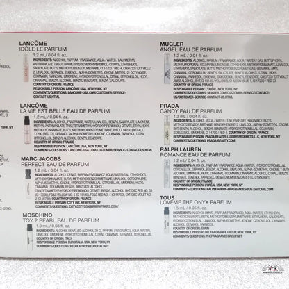 Ukázka vzorků parfémů v sadě Macy’s Favorite Scents For Her s dolce&amp;gabbana intense eau