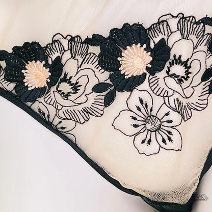 Floral embroidered lingerie featuring a bow from Agent Provocateur