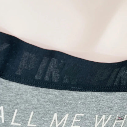 Bavlněné boxerky s nápisem, širokou gumou, šedé s bílým textem, apparel &amp; accessories