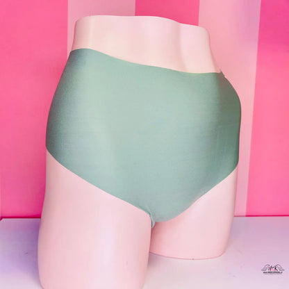 Zelené elastická tanga s vysokým pasem a logem Pink, ideální pro pohodlí a styl