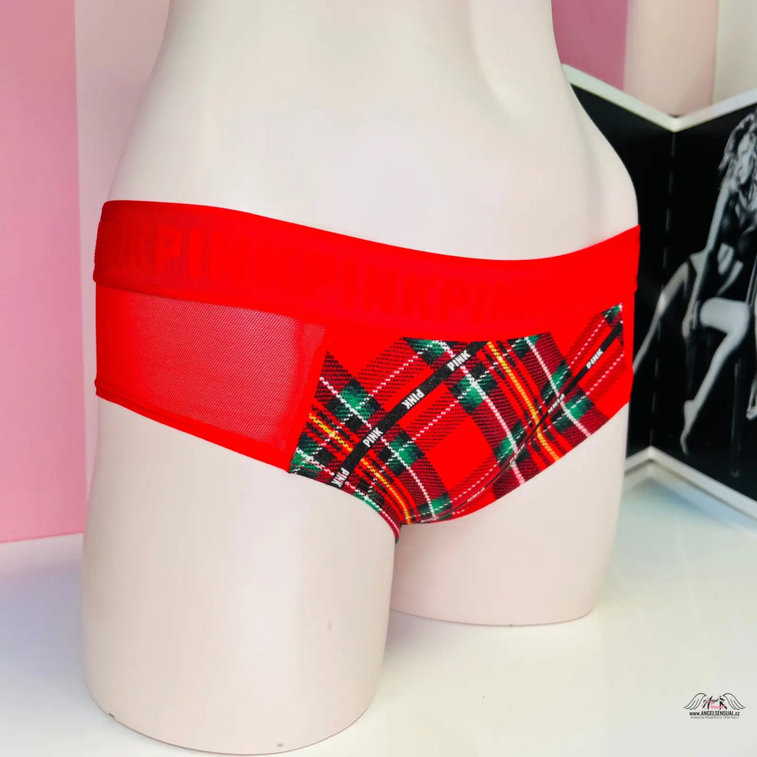 Vzorované kalhotky PINK Kalhotky Cheekster s širokou gumou, ideální pro apparel & accessories