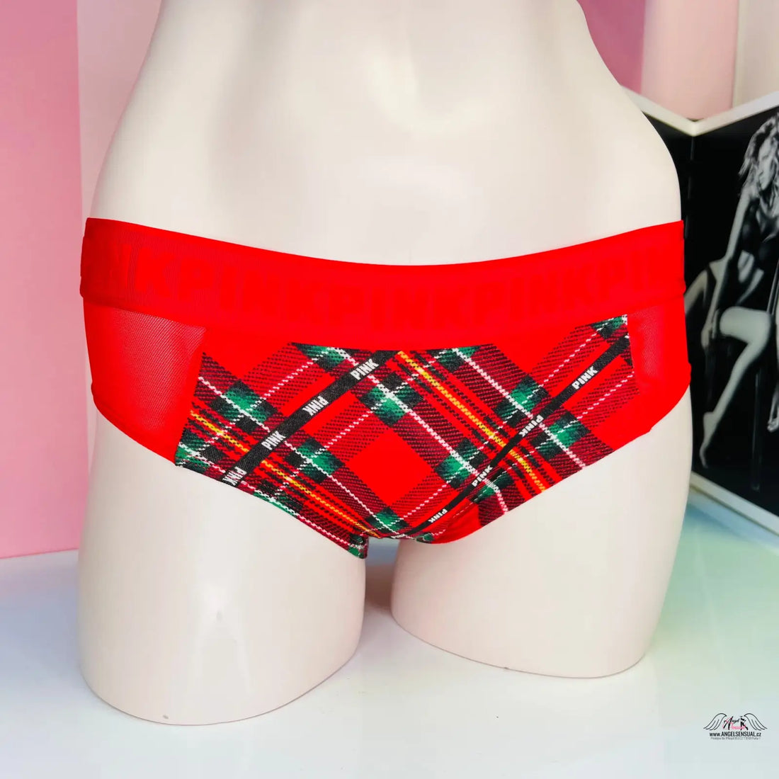 Vzorované kalhotky PINK Kalhotky Cheekster s širokou gumou, ideální do apparel & accessories