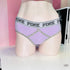 Lavender kalhotky pink s širokou gumou, zlatými vločkami a lace trim