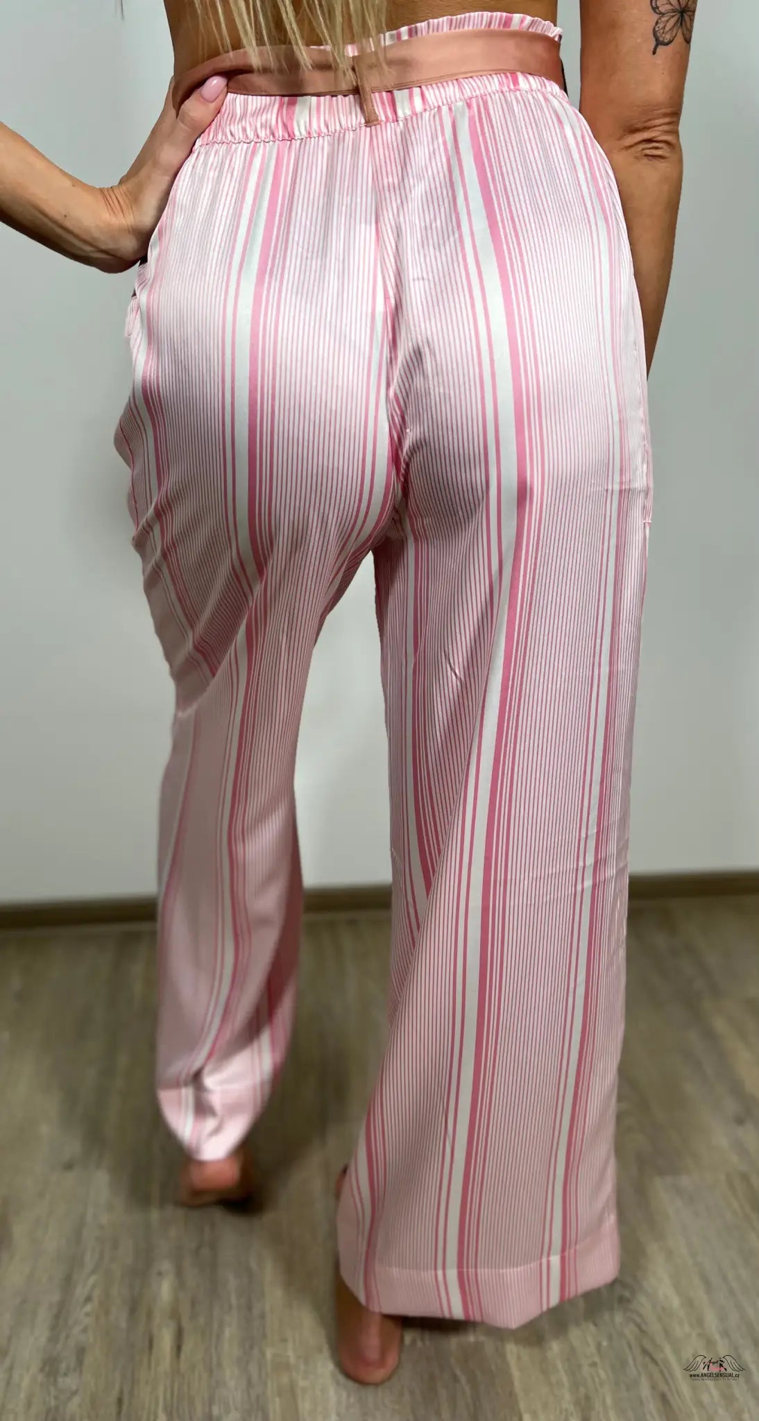 Pyžamové kalhoty Satin Wide Leg Pant - Victoria’s Secret