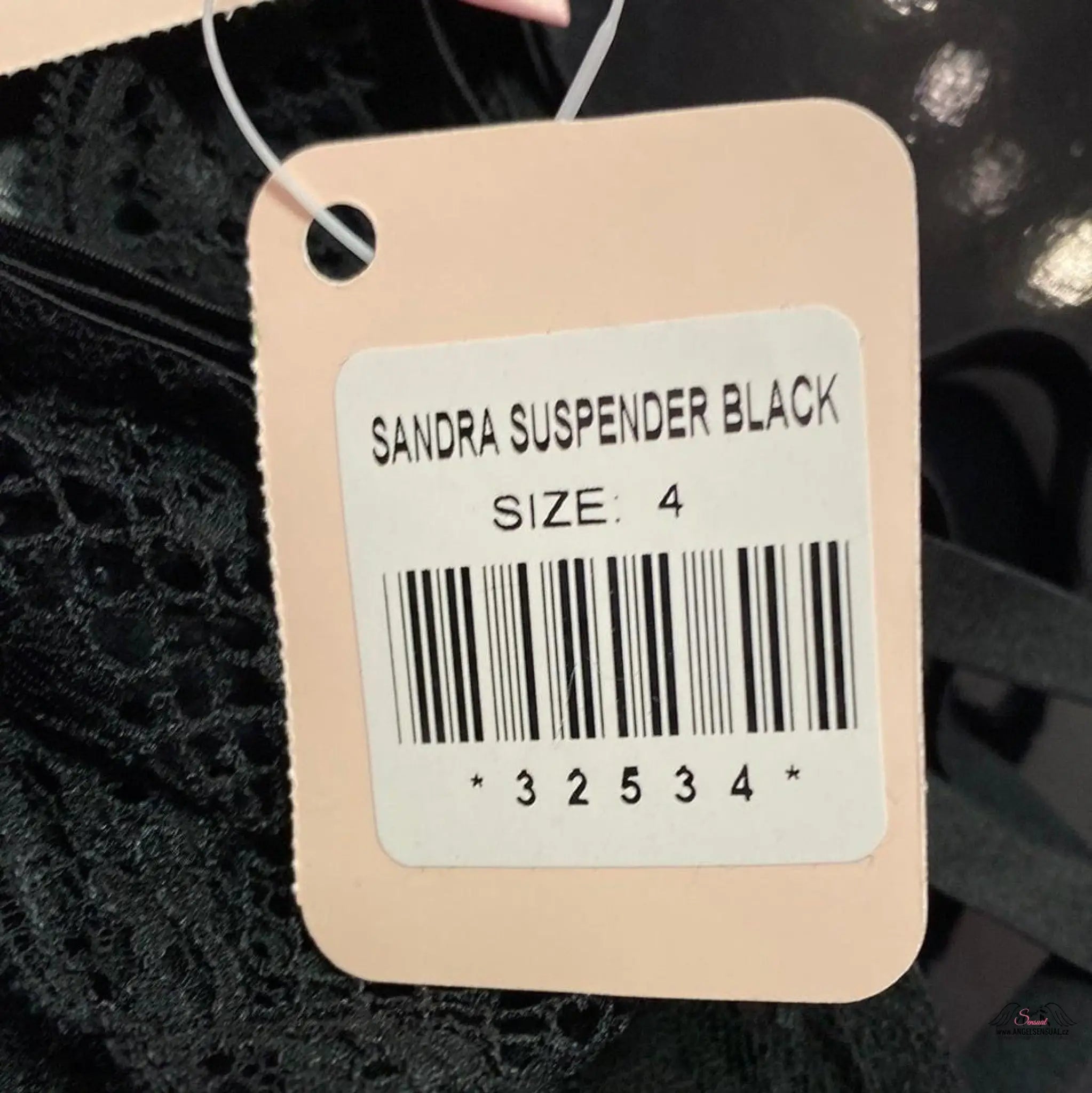 Sandra Suspender Black - Černá / L / Nové se štítky - Podvazkový pás Agent Provocateur