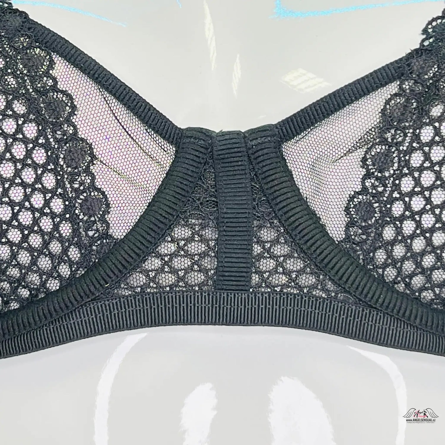 Síťovaná podprsenka - Černá / 34C / Nové se štítky - Podprsenky Victoria’s Secret