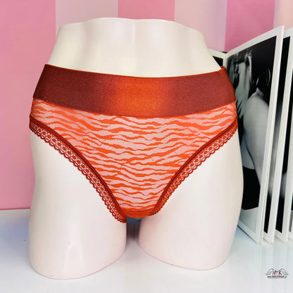 Síťované kalhotky - Červená / S / Nové se štítky - Kalhotky Victoria’s Secret