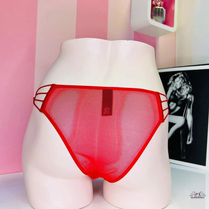 Síťované tanga s úzkými gumičkami - Kalhotky Victoria’s Secret