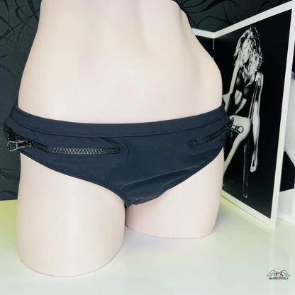 Oslňte v létě s černým spodním dílem bikin Blaize! - Černá / XL / Nové se štítky