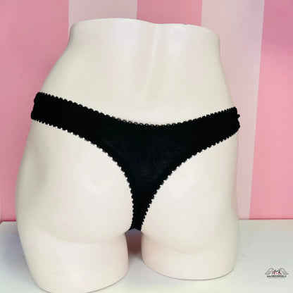 Černé tanga spodní prádlo Tanga: elegantní a pohodlná bavlněná krajka