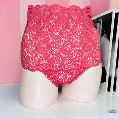 Tanga s vysokým pasem - S / Růžová / Nové se štítky - Kalhotky Victoria’s Secret