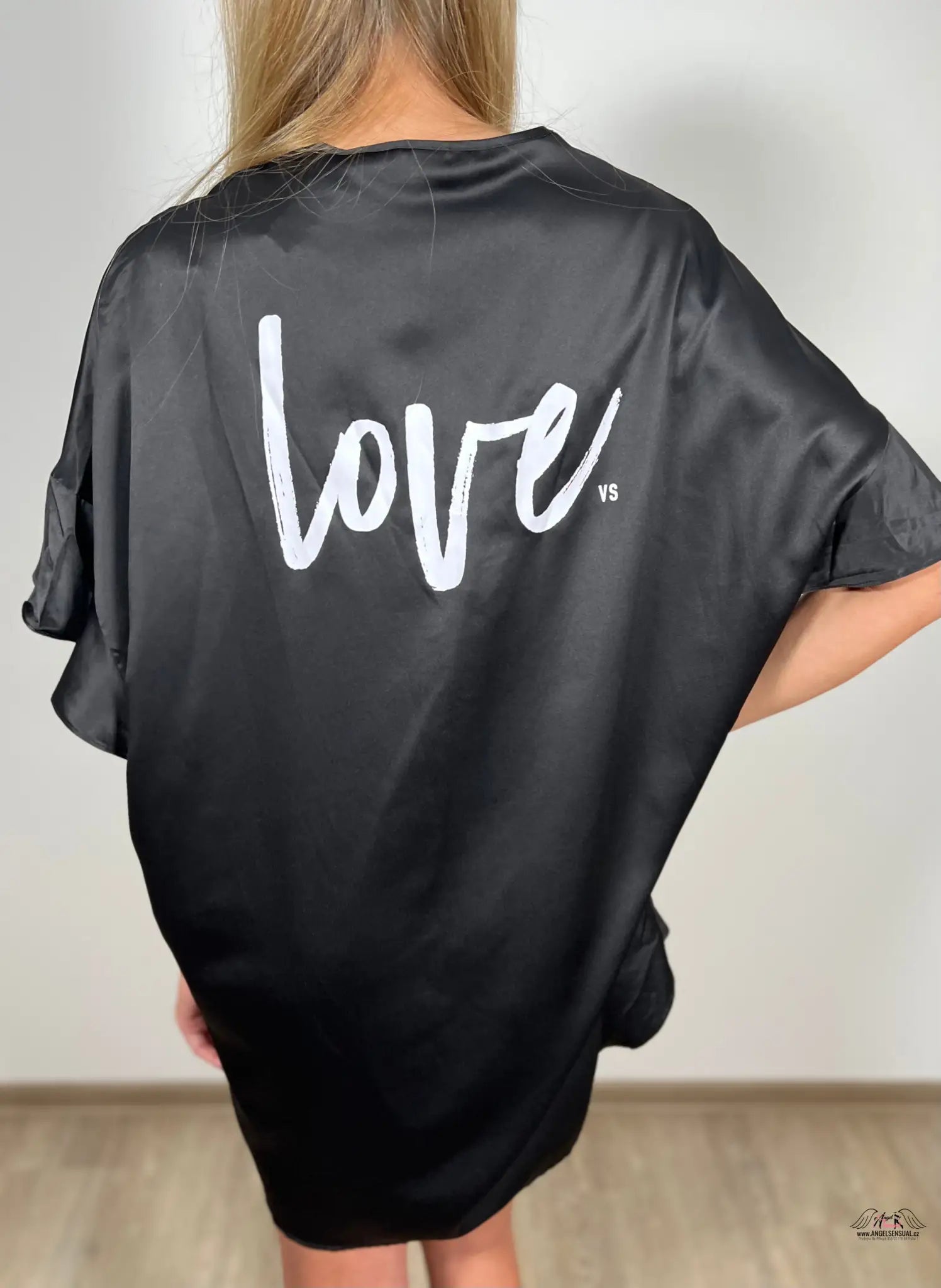 Župánek Black Love Robe Intimates - Černá / One Size / Nové se štítky - Victoria’s Secret
