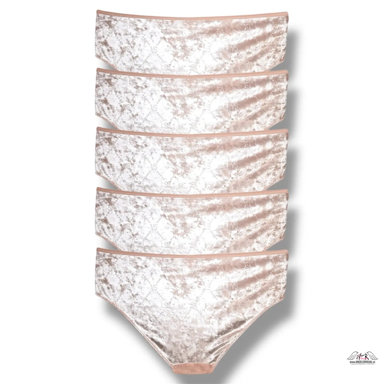 Victoria’s Secret 5-pack blush pink metallic lace lingerie set